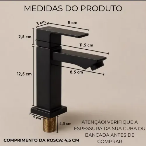 Torneira para banheiro de luxo 