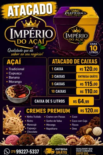 Açaí cremes 
