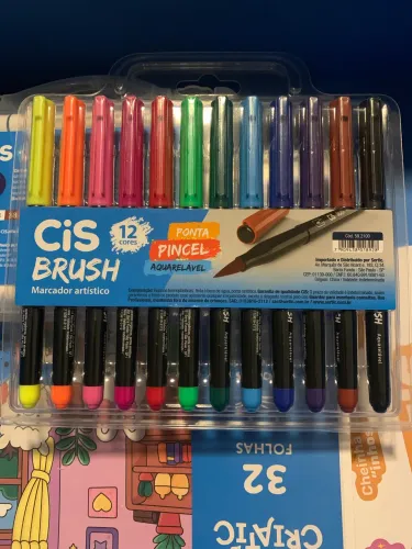 kit canetas cis brush 