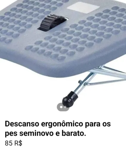 Descanso ergonomico para os pes