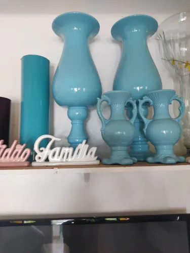 jarro para festa ou decoração na cor azul