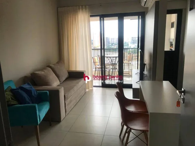 Apartamento Mobiliado com 1 Quarto para alugar, 43 m² por R$ 3.100/mês - Jardim Walkíria -