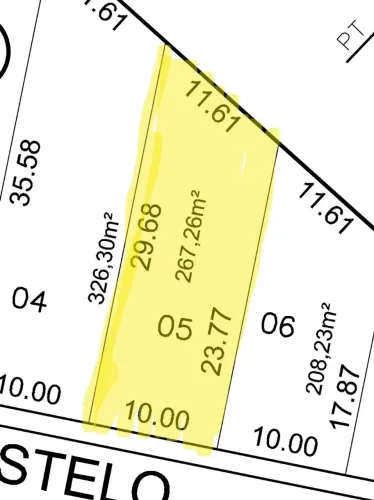 Lote com 267m² no condomínio Porto Monte