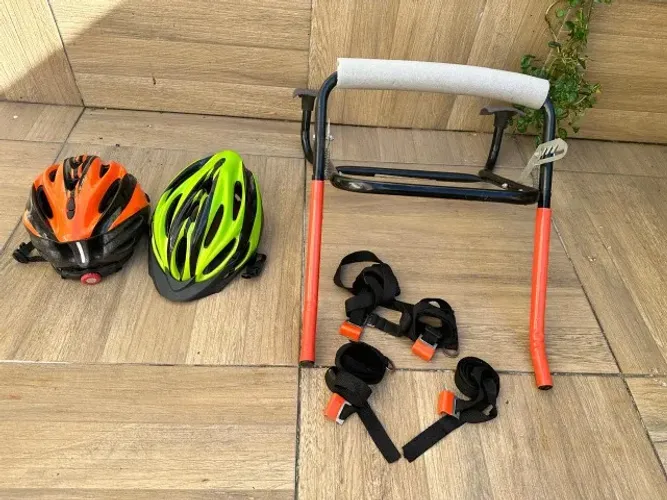 Kit Ciclismo - Transbike para 2 Bicicletas + 2 Capacetes Novos