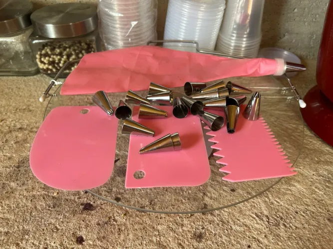 Batedeira bico de confeitar cortador de bolo saco de confeitar