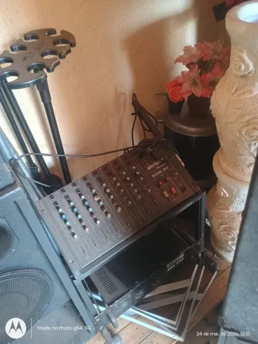 Som completo Mesa Más microfone 
