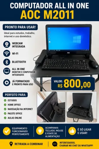 Computador All in One AOC M2011 - Pronto para Usar!