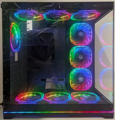 Gabinete Gamer Aquário Com 10 Fans ARGB (NOVO)