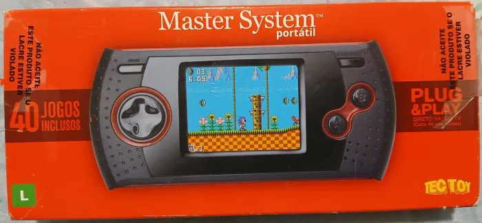 Master System Portátil com 40 jogos na memória TecToy