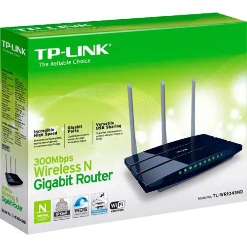 Roteador Tp-link Tl-wr1043nd 300mbps N Gigabit Usb