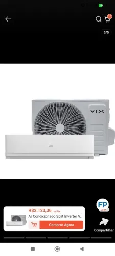 Ar condicionado 12000 inverter instalado