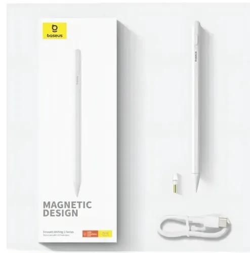 Caneta Baseus Pencil 2 Stylus iPad Pro Air Mini Apple Pen Magnética Touch