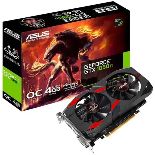 GTX 1050 TI Asus Cerberus 4GB GDDR5 Dual Fan Semi Nova Placa de Vídeo Nvidia