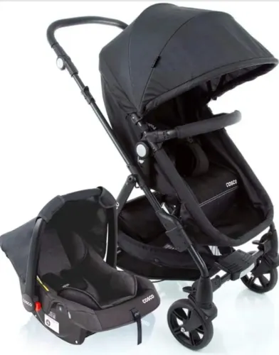 Carrinho de bebê 2 em 1 + bebê conforto
