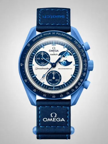 Relógio MoonSwatch Super Blue Moonphase
