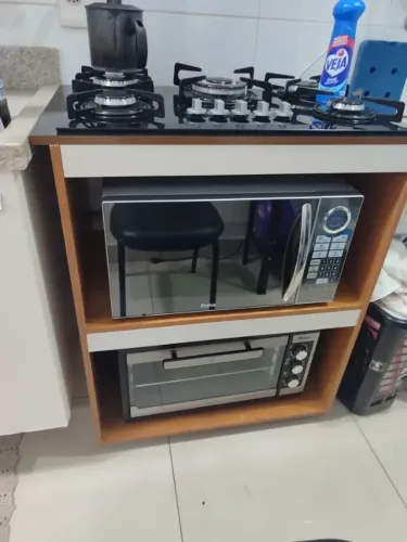 Balcão para forno, microondas e cooktop Turim