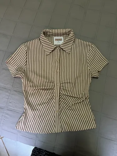 Blusa social manga curta forever 21