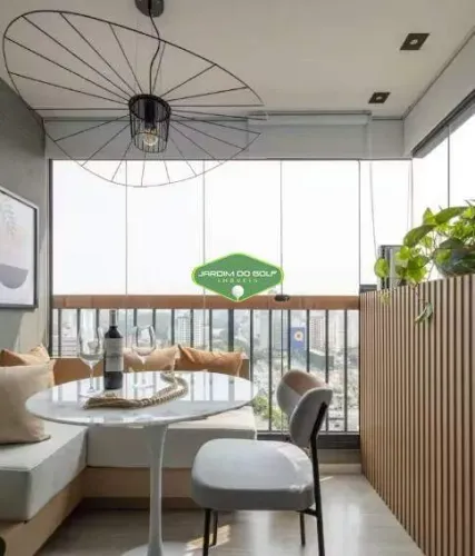 Uwin Brooklin ! Lindo studio mobiliado para Locação | andar alto com sacada e ar-condicion