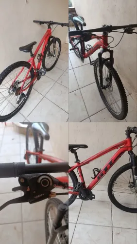 Bicicleta Aro 29 Gti Roma Alumínio 21v Freio a Disco Garfo Suspensão -