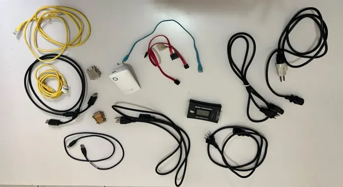 Kit Bancada TI: Repetidor TP-Link + Testador Fonte ATX LCD + Cabos