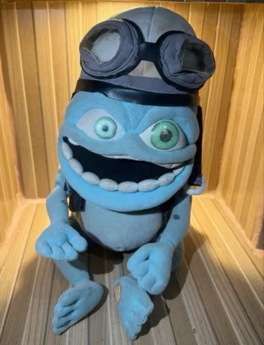 boneco pelúcia crazy frog the annoying thing - axel f raro vintage relíquia