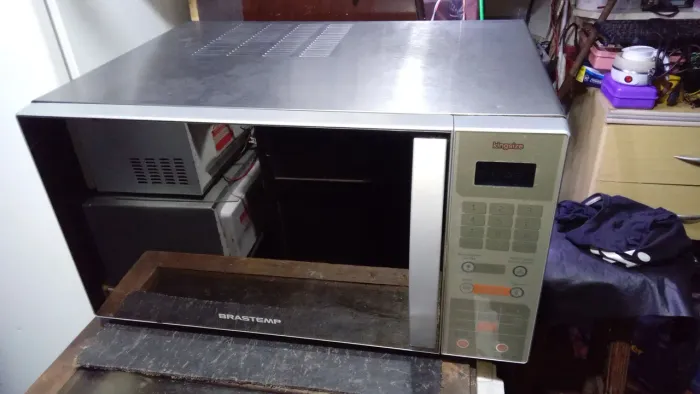 Microondas brastemp inox