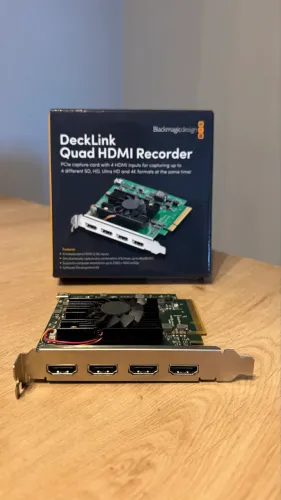 Placa Captura Vídeo Blackmagic Decklink Quad Hdmi Recorder