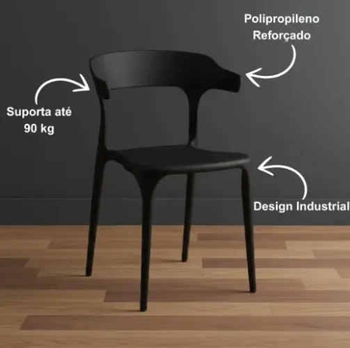 Cadeira Preta Design Elegante e Moderno, Compacto Sala de Estar Jantar,cadeira de jantar