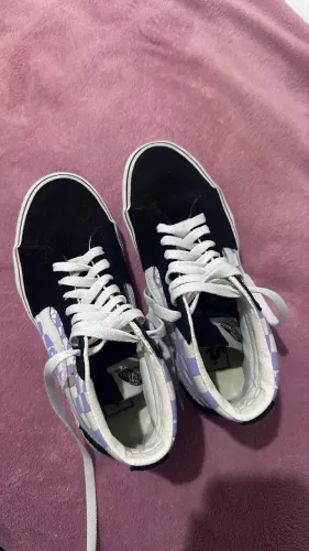 Tênis Vans Sk8 Hi Lilás Xadrez 36 - Usado poucas vezes