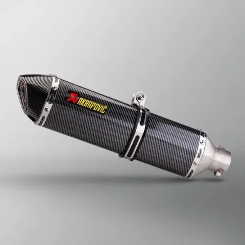 Escapamento Akrapovic longo Moto esportivo 51mm 