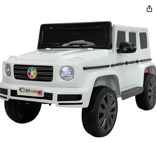 Carrinho Elétrico Infantil Bang Toys Nitro SX 12V ? Branco | NOVO, SEM USO
