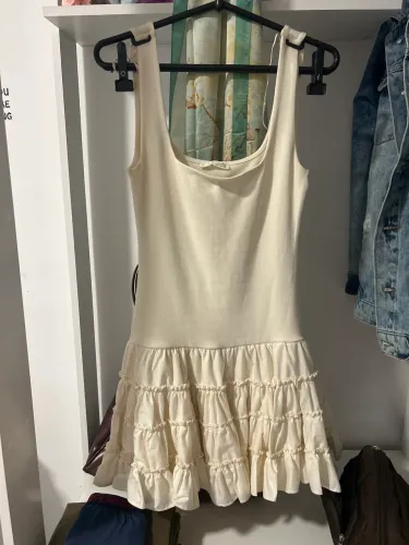 ZARA vestido de princesa off white