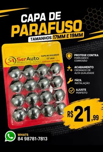 Capa de parafuso 17 e 19mm