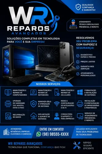 Reparos Avançados em Celulares, Notebooks, Tablets, Macbooks