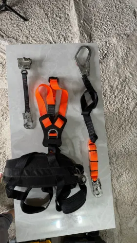 Kit Cinto Paraquedista Zeus do Brasil + Talabarte c/ ABS + Trava-Quedas