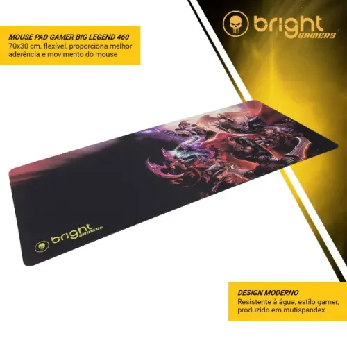Mouse Pad Gamer Big 0460br Legend Bright