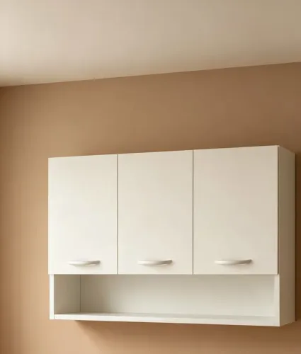 Armário aéreo de 3 portas em mdf