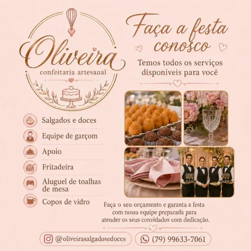 Sua festa completa conosco 