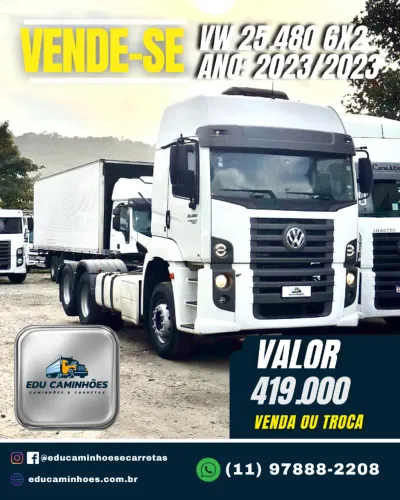 CAVALO MECÂNICO VW 25-480 6x2 Ano: 2023/2023