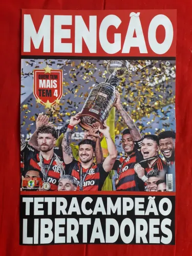 Pôster Gigante Show de Bola - Flamengo Tetracampeão Libertadores 2025