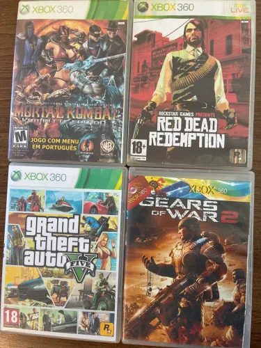 Jogos de Xbox destravado gta5,red dead moral kombat e outros.