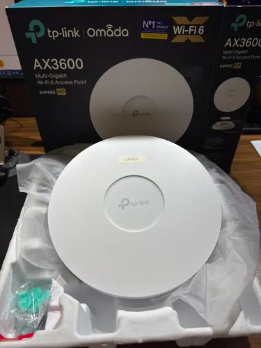 Roteador TP-Link Omada Access Point EAP660 HD ? Wi-Fi 6 AX3600 Gigabit