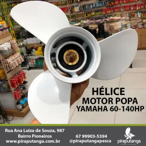 Hélice para Motor de Popa Yamaha 60HP a 140HP Hélice Alumínio Yamaha