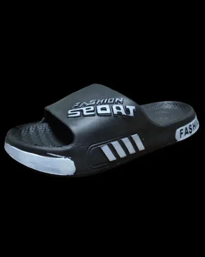 Chinelo Slide Fashion Sport Preto - Modelo Nuvem EVA - Super Leve Tamanho 38-39