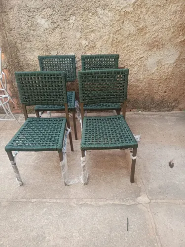 Cadeiras prontas entrega em corda náutica