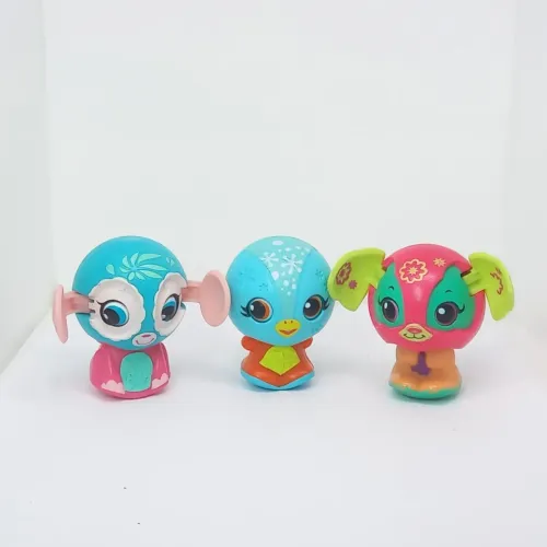 Conjunto 3 bonecos Zoobles McDonald's 2011