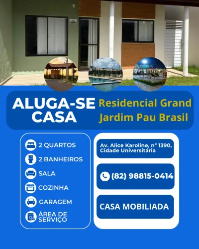 ALUGA-SE casa no Grand Jardim
