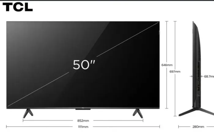 Vendo TV 50 polegadas marca tcl seme nova