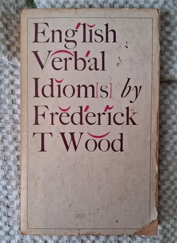 RARIDADE Gramática inglesa English verbal idioms de 1964