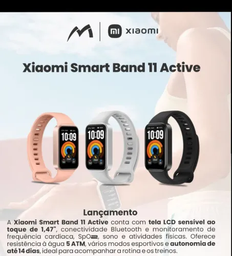 Relógio xiaomi Band 11 novos